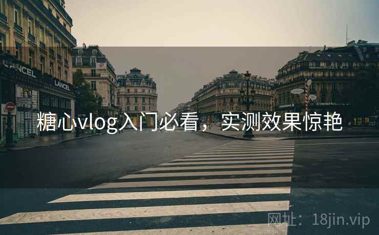 糖心vlog入门必看,实测效果惊艳
